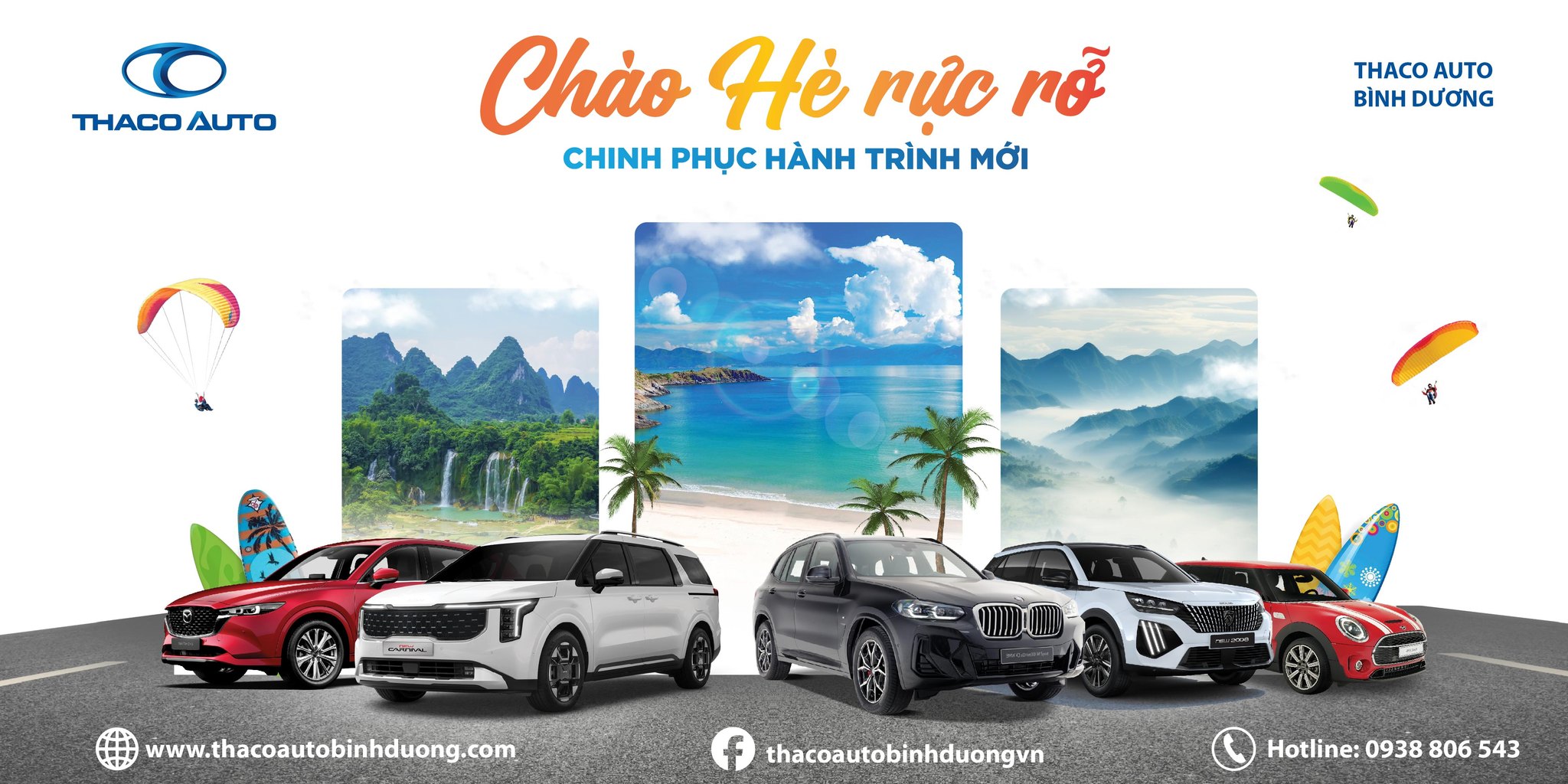TRẢI NGHIỆM MÙA HÈ RỰC RỠ CÙNG THACO AUTO BÌNH DƯƠNG
