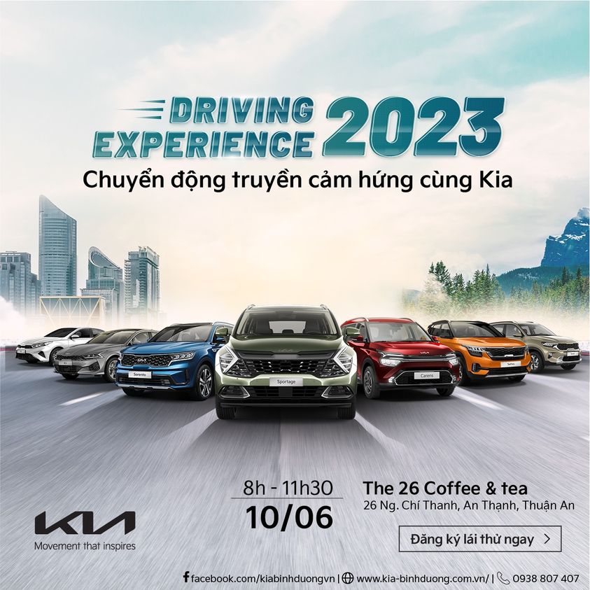 Driving Experience 2023 - chuyển động truyền cảm hứng lái thử cùng KIA